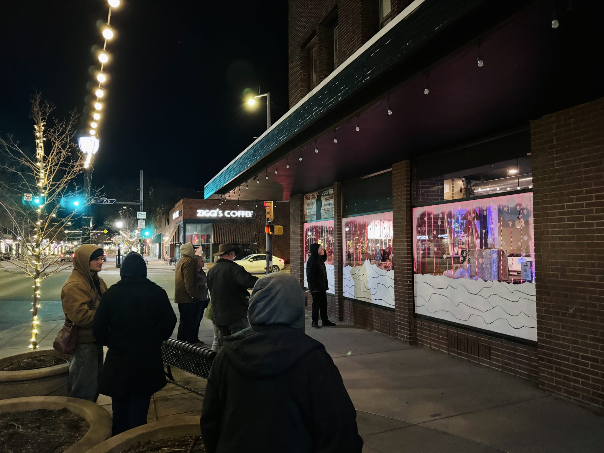 Holiday Lights Display Downtown Longmont TinkerMill